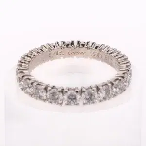 Cartier Destinèe Eternity Ring 3.44 ct Diamonds and Platinum