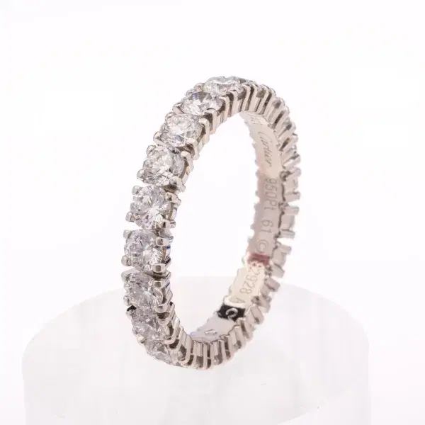 Cartier Destinèe Eternity Ring 3.44 ct Diamonds and Platinum