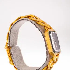 Chanel Premiere 18k Gold and 3.9 ct Diamond Pave Watch