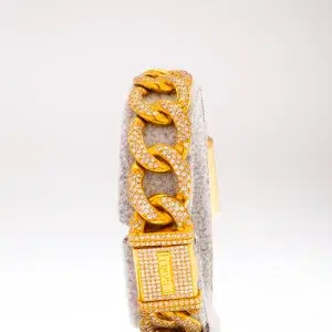 Chanel Premiere 18k Gold and 3.9 ct Diamond Pave Watch