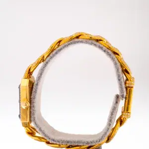 Chanel Premiere 18k Gold and 3.9 ct Diamond Pave Watch
