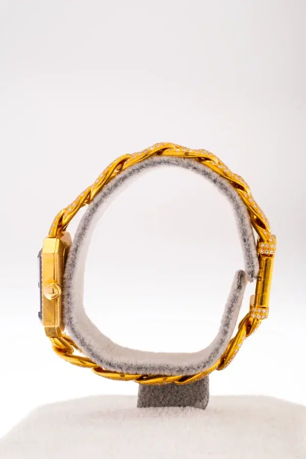 Chanel Premiere 18k Gold and 3.9 ct Diamond Pave Watch