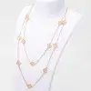 Van Cleef & Arpels Sweet Alhambra Long Necklace, 16 Motifs 18k Rose Gold