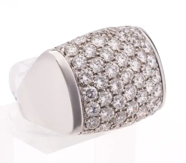 Bulgari 2ct Diamond 18k White Gold Ring